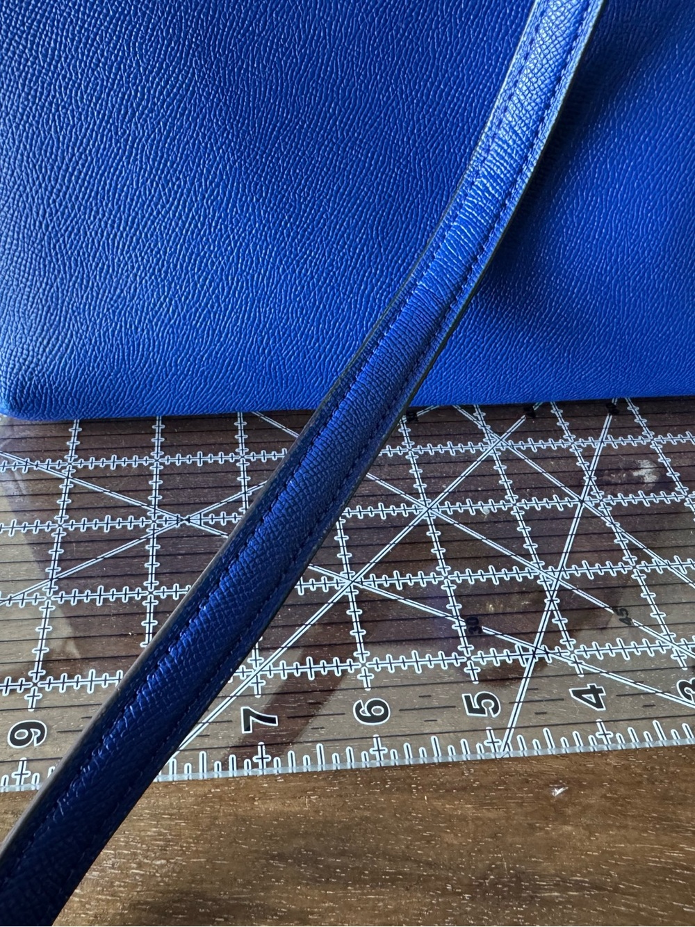 COACH Rowan large file bag blue Leather Crossbody Bag - Picture 10 of 10